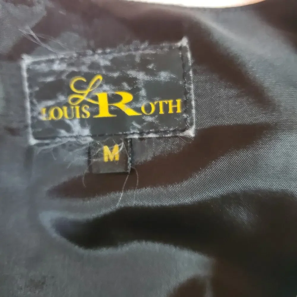 Vito Rufolo Men Tuxedo Dinner Jacket 40R Black Wool Blazer w/ Louis Roth Vest M
